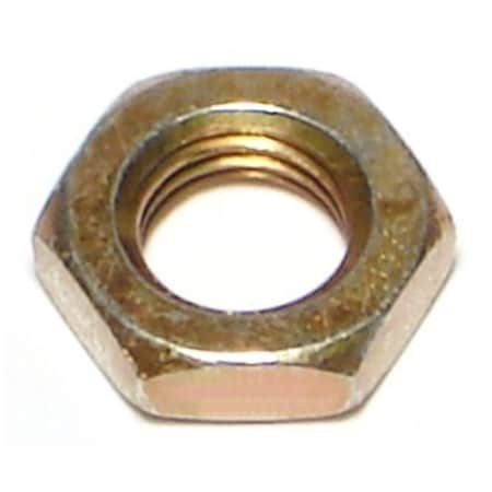 Lock Nut, M8-1.00, Steel, Class 8, Yellow Zinc, 12 PK